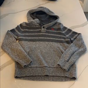 Abercrombie kids gray hooded sweater 13/14